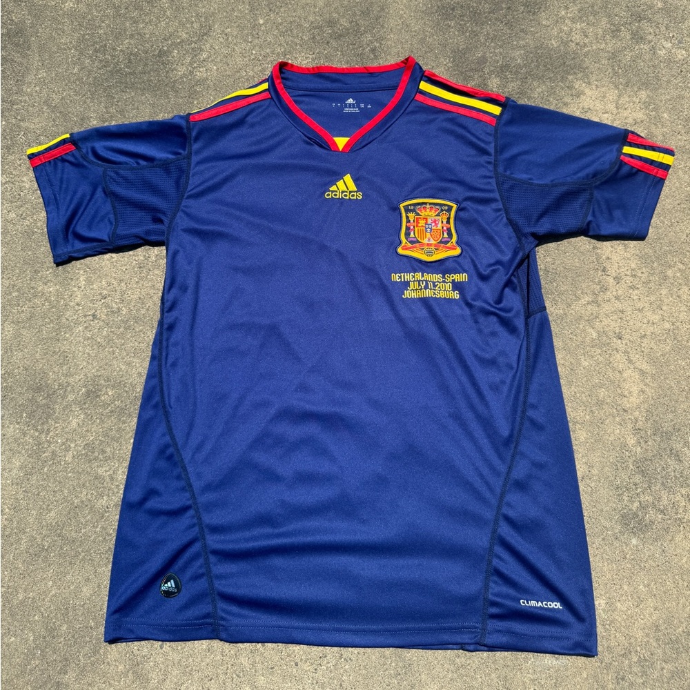 Vintage Adidas 2010 Spain World Cup Soccer Jersey